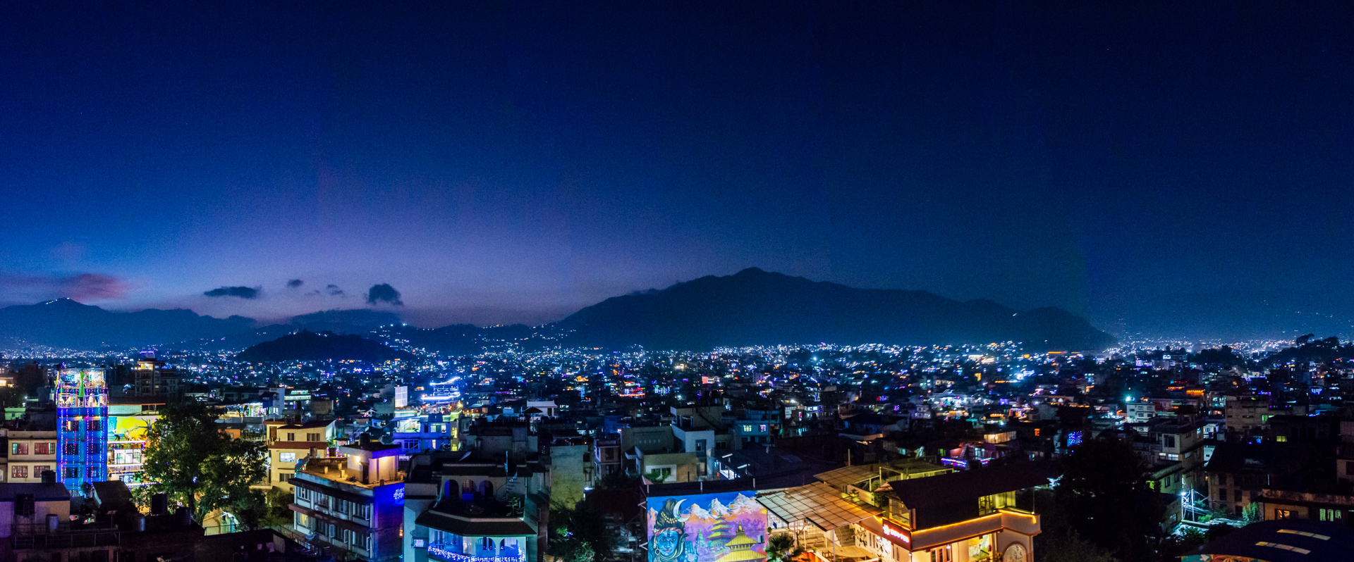 Kathmandu Blick vom Hotel Moonlight